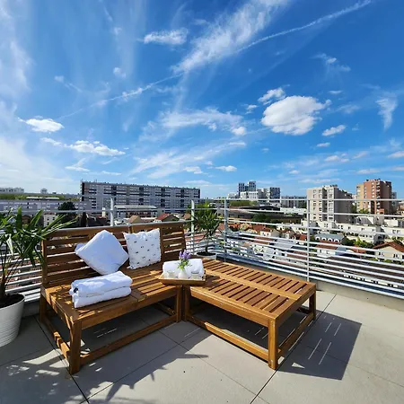 Penthouse 166 M2- Terrasse & Parking - Paris Sud - Orly - Parc Expo Apartment Bagneux (Hauts-de-Seine)